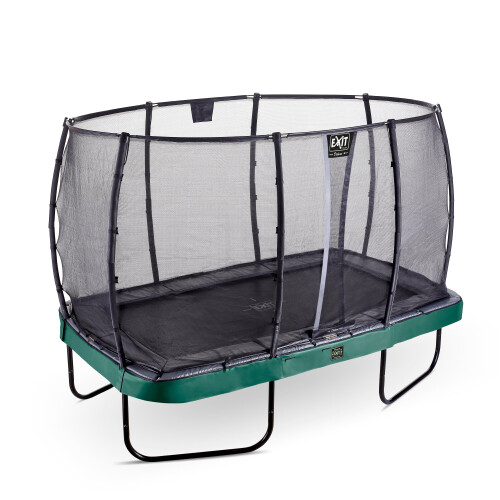 EXIT TOYS EXIT Elegant Premium Trampoline 7x12ft with Deluxe Safety Net – Green 2