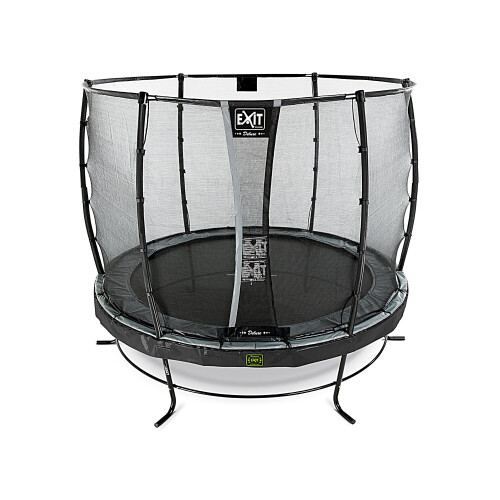EXIT TOYS EXIT Elegant Premium Trampoline 10ft with Deluxe Safety Net – Black 2