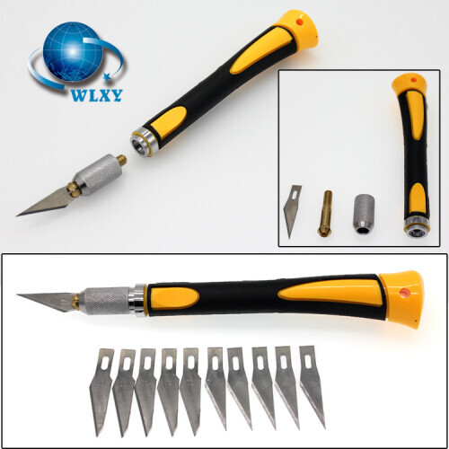 11pcs Precision CRAFT KNIFE - X-acto Style - Rubber Handle