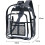 Heavy Duty Clear Backpack,Security Transparent School Backpack,See Through Bookbag For Work, Security Check And Travel 8