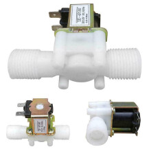 12V DC 1/2" Plastic Electric N/C Solenoid Valve for Water Inlet Flow Control