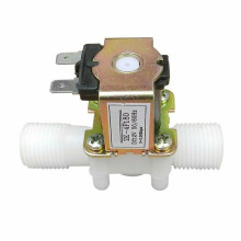 12V 1/2 Plastic Electric Solenoid Valve Magnetic Water Air N/C Normally Closed