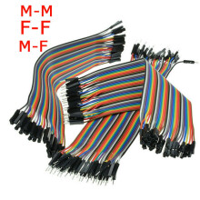 120PCS Breadboard Jumper Wires Assorted Kit Male to Female Male to Male Female to Female Multicolored Ribbon Cables