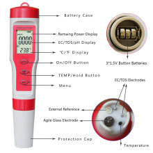 Digital Water Quality Tester TDS PH Monitor Temperature & EC Meter Detector