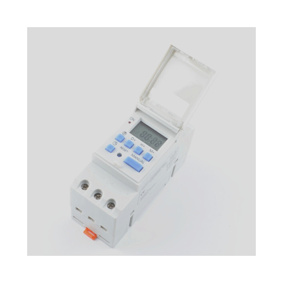 (24V) Digital Lcd Programmable Weekly Rail Timer Ac 220V 16A Time Relay Switch 320997689294