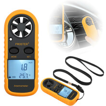 Digital LCD Air Wind Speed Anemometer Temperature Gauge Meter Tester Thermometer