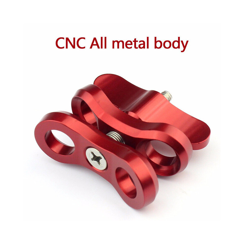(Red) ?Adjustable Underwater Photography Diving Butterfly Clip Aluminum Alloy Lights Arm Clamp Mount For Gopro/Yi/Gitup Sports Camera Red 320997690641