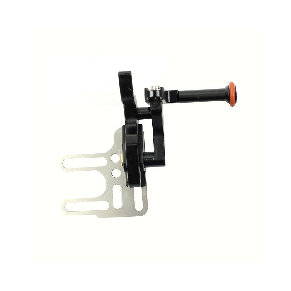 (Black) Upgraded Long Rod Adjustable Shutter Release Trigger Extension Level Mount For Diving Camera Underwater Tray Stabilizer Bracket Black 320997690627