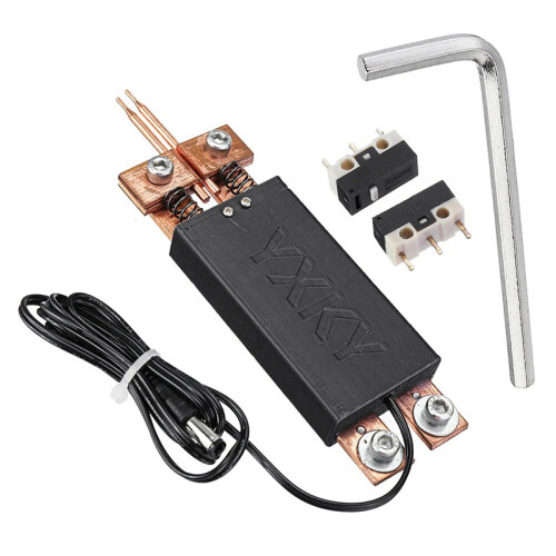 (Black) DIY Handheld Mini Spot Welder Pen Automatic Trigger Built-in Switch Welding Tools
