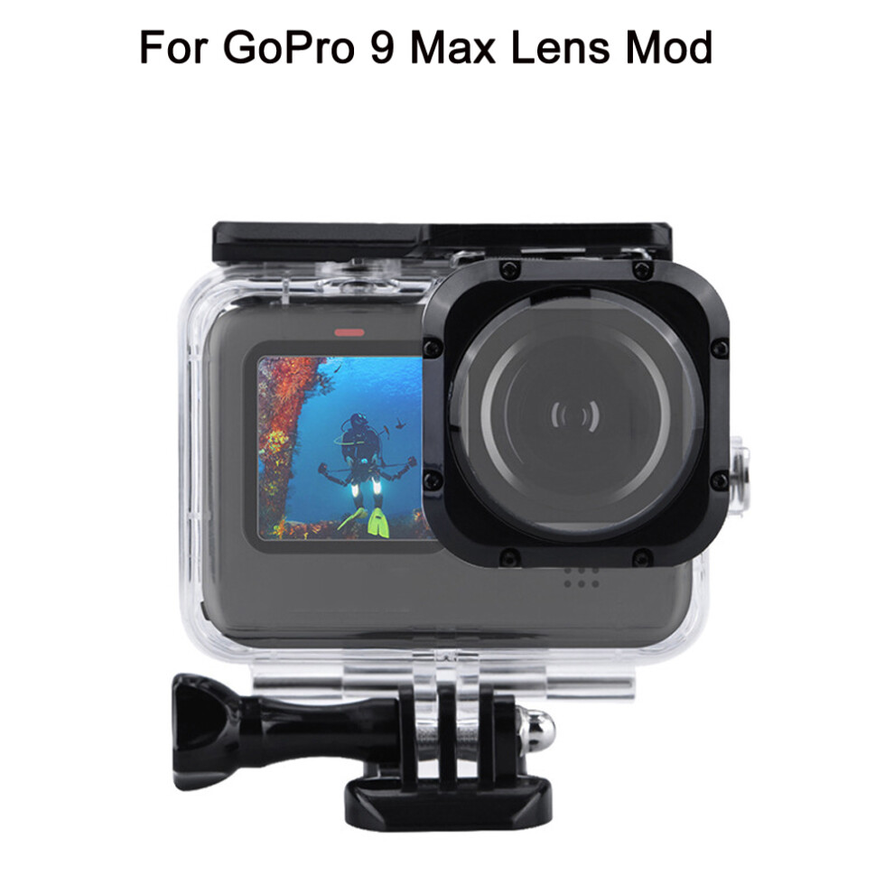 Underwater 40M Diving Waterproof Case Housing Box For Gopro 9 Max Lens Mod Camer Light 320997691921