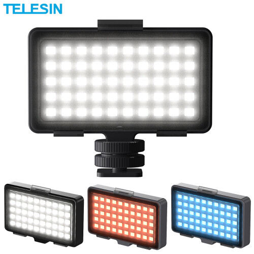 50 LED Mini Fill Light On Camera Vlog Live Video Photo Studio Lamp Soft Diffuser