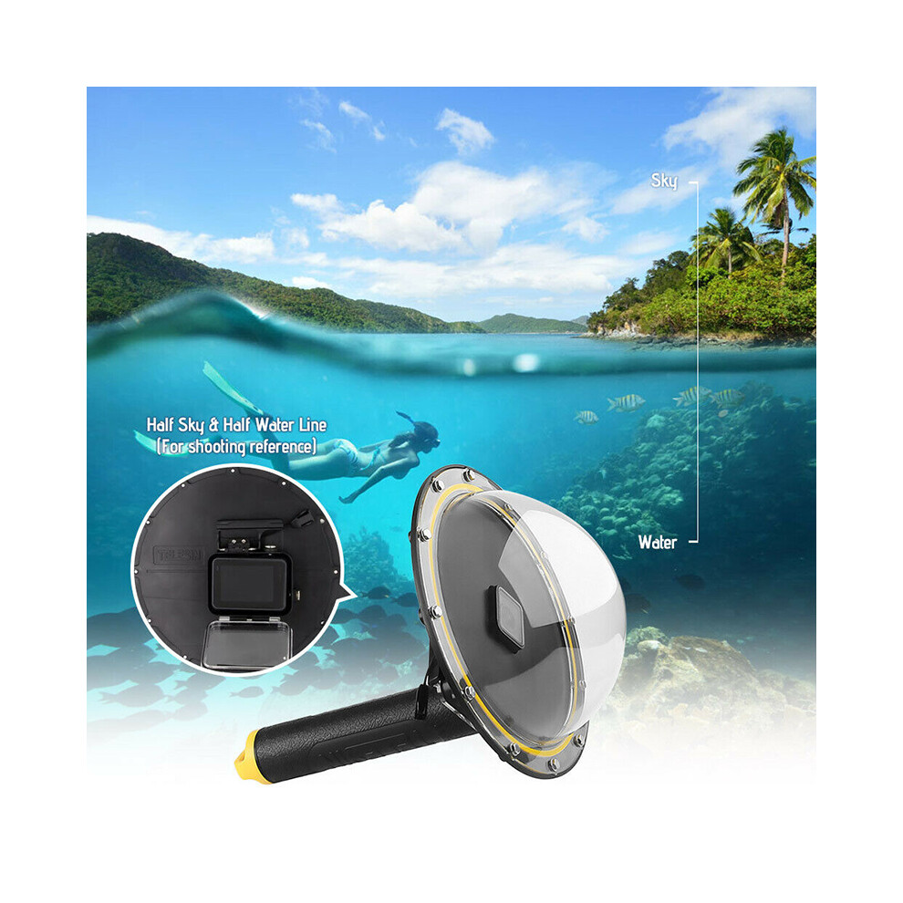 Telesin Dome Port Underwater Diving Camera Lens Cover For Gopro Hero 8 Light 320997692560