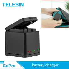 TELESIN 3 Slots Travel Charging Box Battery Charger For Gopro Hero 8 7 6 5