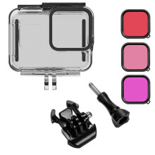 60M Waterproof Case Diving Housing with Lens Filter Kit for GoPro Hero 8 Black