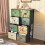 Commode de chambre - 8 tiroirs - Style rétro - Armoire Commode de rangement 1