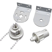 Reparaturset für Rollos, komplett mit 32-mm-Rollomechanismus, Rollokette und Metallhalterung, kompatibel mit Rollos, maximale Traglast 5 kg