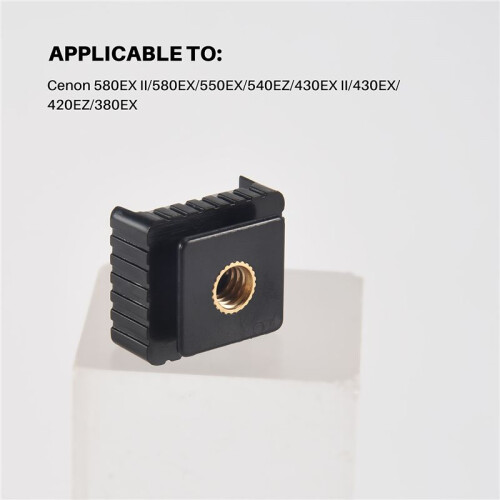 2Pcs Flash Hot Shoe Mount Adapter To 1/4 Inch Thread For Studio Light Stand Tripod 2