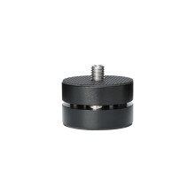 (Black) Aluminum HiFi Speaker Turntable Isolation Stand Feet Base Pad Steel Bead