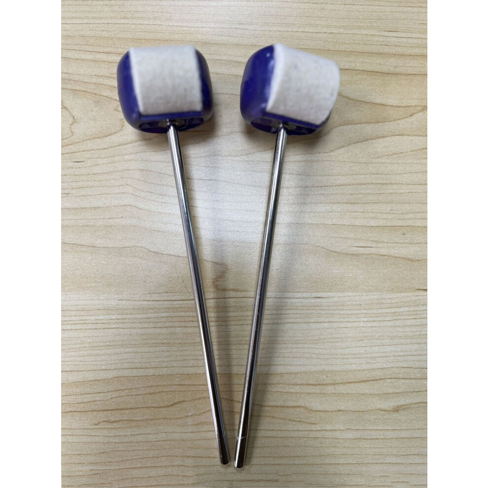 (Purple) Drum Pedal Felt Hammer Head Mallet Foot Beater