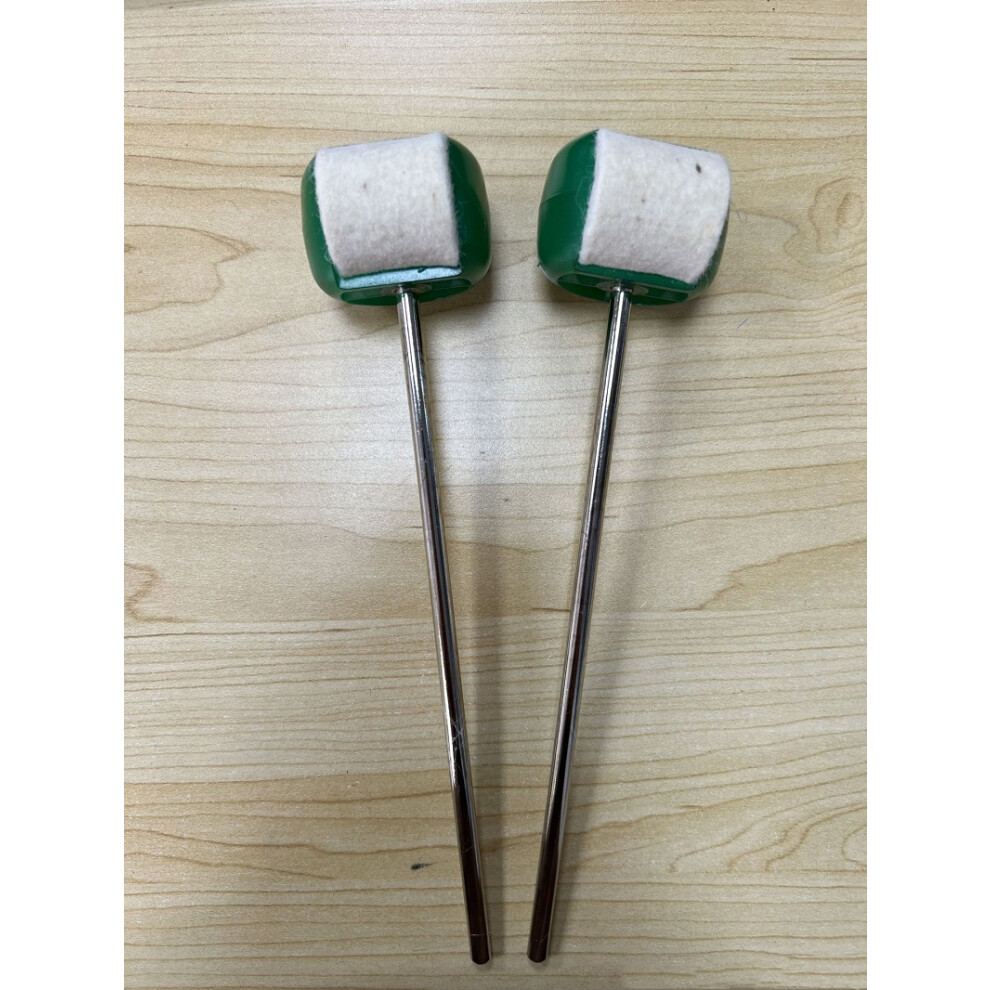 (Green) Drum Pedal Felt Hammer Head Mallet Foot Beater