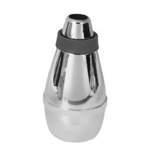 (Silver) 1Pc High Quality Practice Trumpet Straight Mute Silencer for Trumpets Instrument