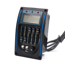 (Blue trim) LC-5 5 Band Acoustic Guitar Preamp EQ Equalizer Pickup Tuner System