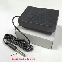 (Large Head 6.35 port) 3.5mm Connector Sustain Pedal for Electric Piano and Electronic Drum