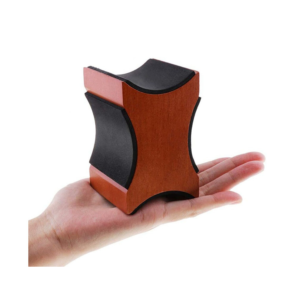 Brown (Reddish Color) 1Pcs Electric Acoustic Guitar Bass Caul Neck Rest Support Fretwork Luthier Tool