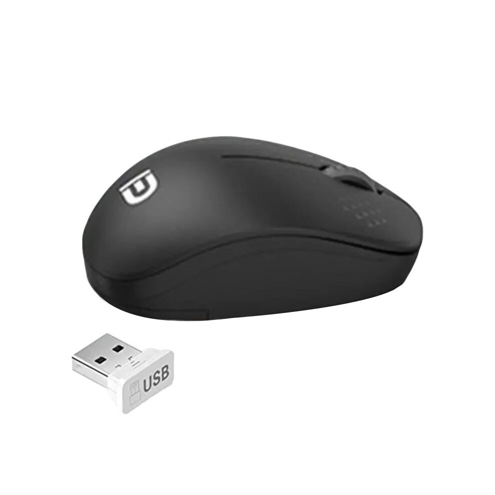 (Black) Portable Wireless Mouse 2.4Ghz Silent With Usb Receiver Mouse With Battery Black 320997551652