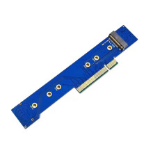 PCIe 3.0 4.0 x8 to 2 NVMe M.2 NGFF SSD Split Card Adapter for 1U Chassis