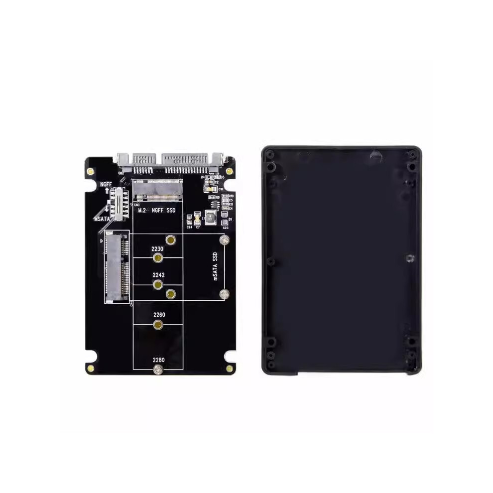 M.2 Ngff Msata 2-In-1 To Sata Serial Usb3.0 Adapter Cable Ssd Hdd Enclosure 320997563686