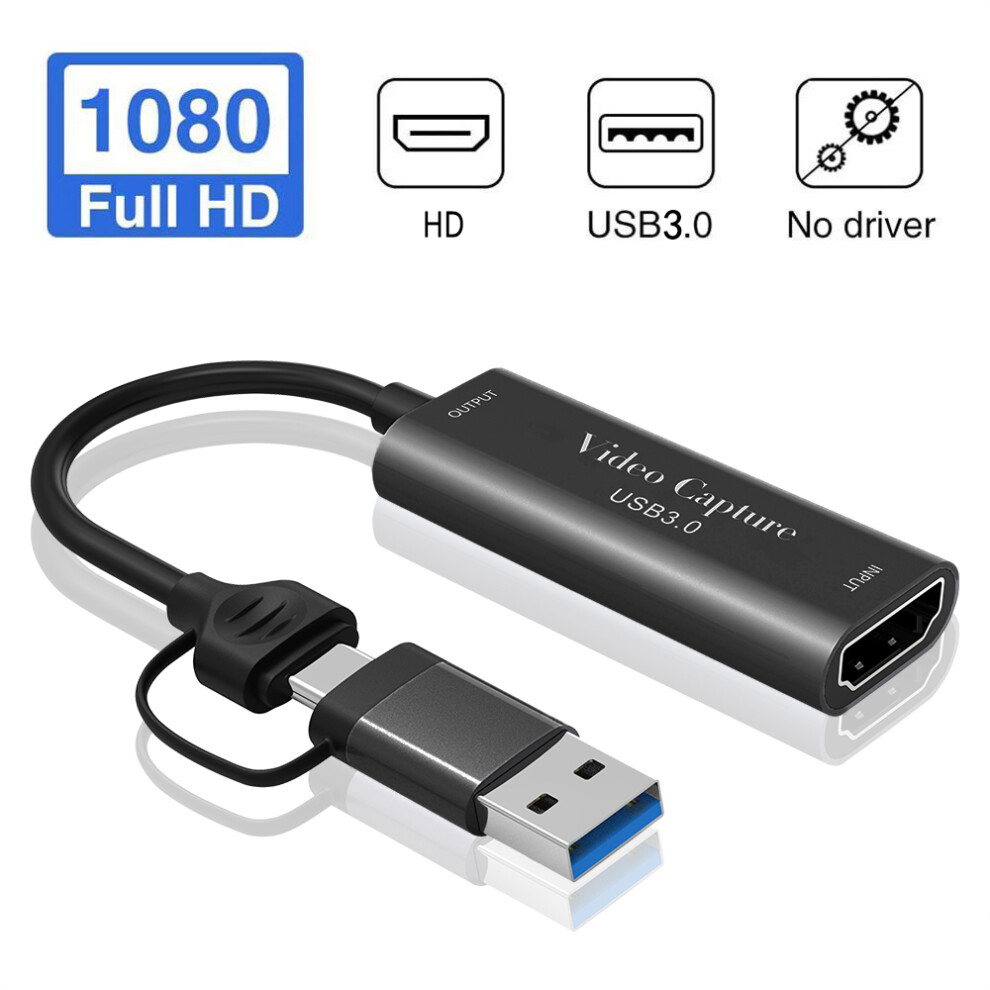 Type-C Usb3.0 2-In-1 4K Hd Video Capture Card 1080P 60Hz Capture Recording 320997566557