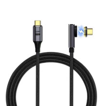 (Medium Bend) PD100W 8K USB4.0 Type-C Male To Male Magnetism Data Cable Fast Charging Cable