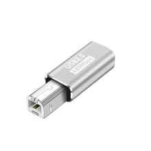 (Gray-Straight) USB C Female to USB B Male MIDI Printer Electric Pianos Synthesizers Adapter