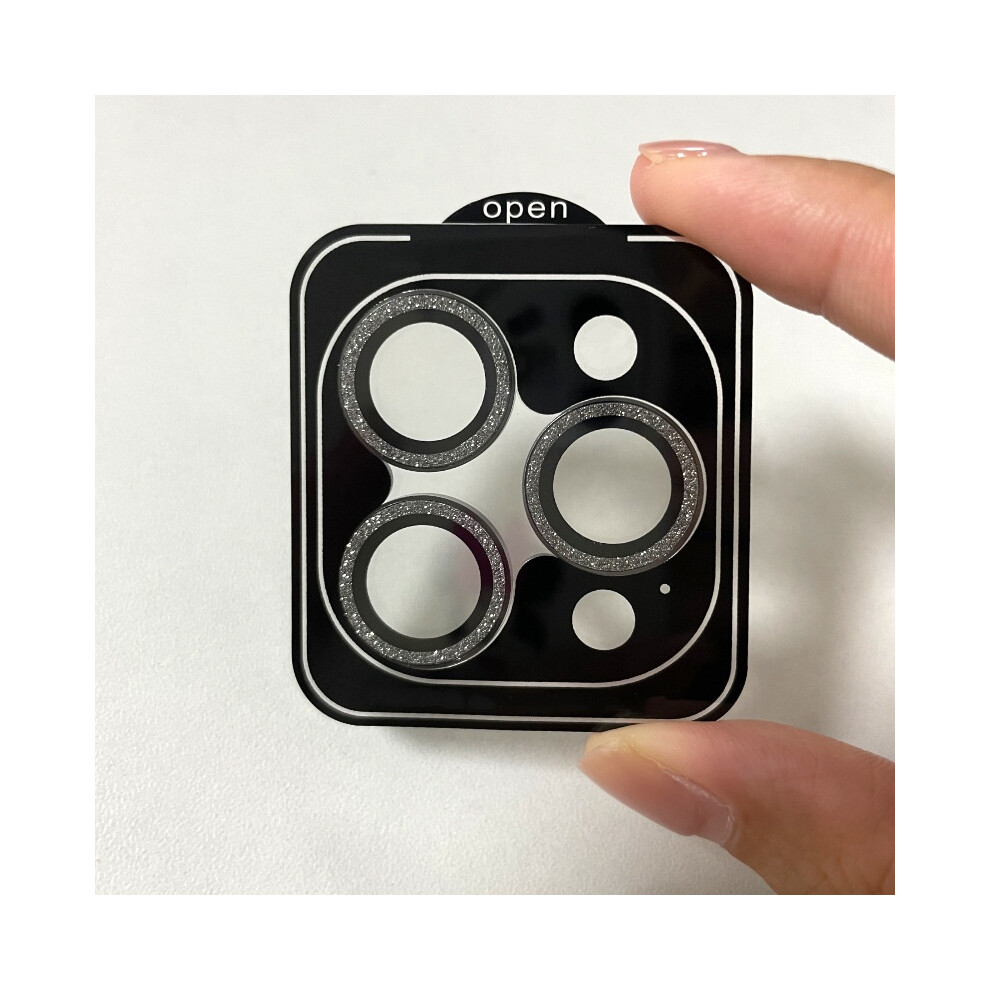 (Black) Glitter Hawk-Eye Locator Camera Lens Protection Film For Iphone 15Pro/15Pro Max Black 320997563969