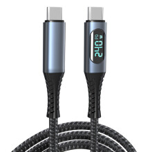 (Digital display) USB4 40Gb Data Cable Type-C Full Function 240W Fast Charging Cable