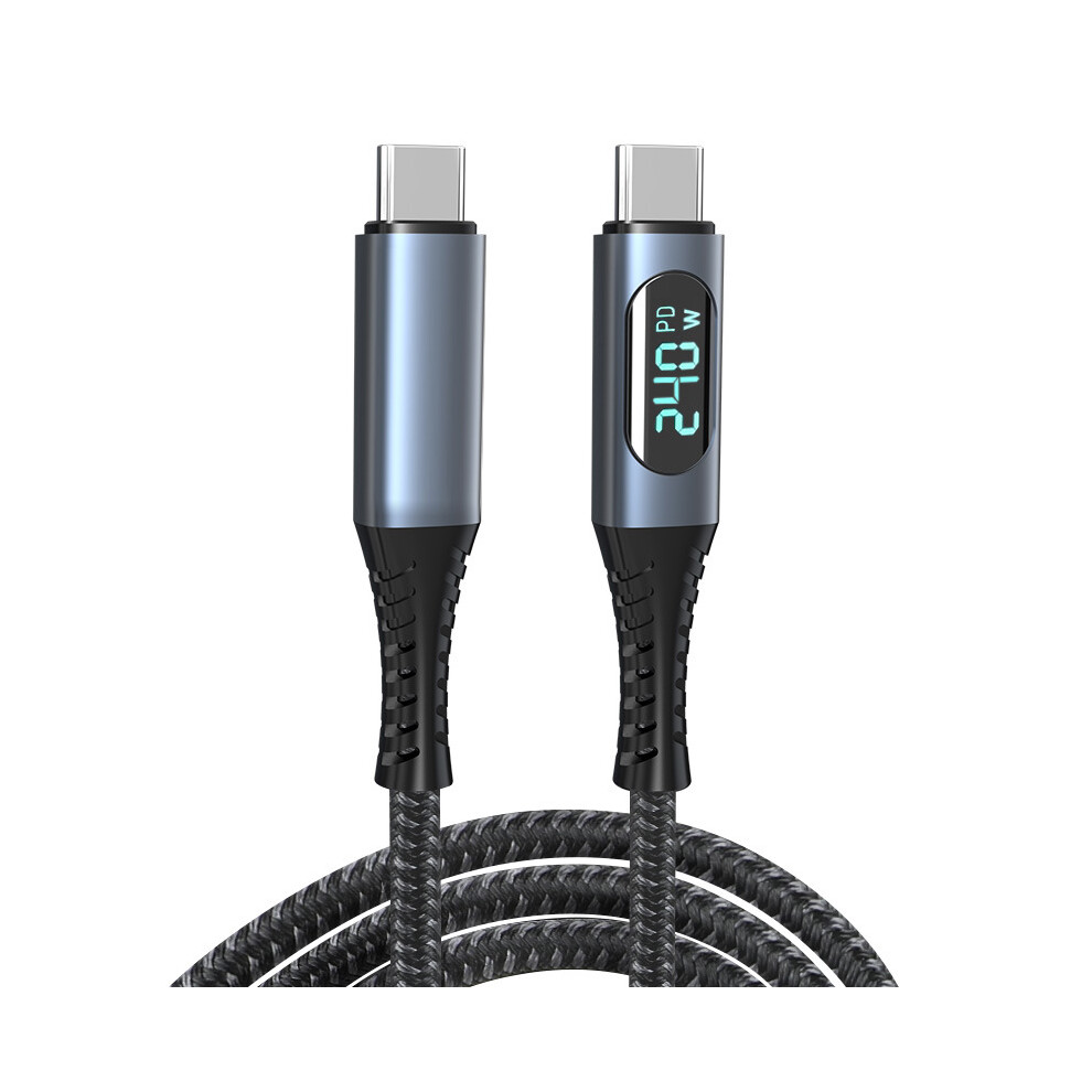 (Digital Display) Usb4 40Gb Data Cable Type-C Full Function 240W Fast Charging Cable 320997566496