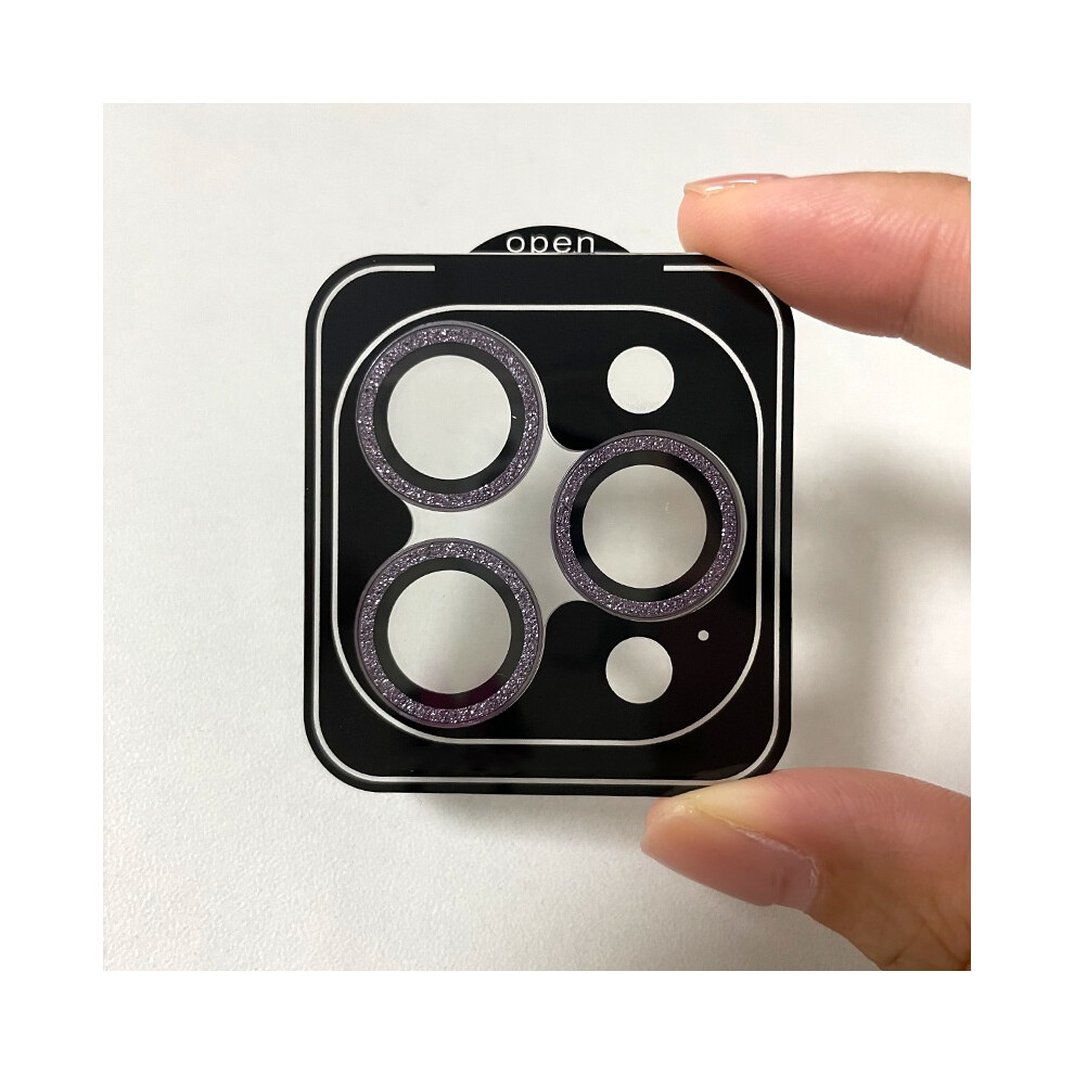 (Purple) Glitter Hawk-Eye Locator Camera Lens Protection Film For Iphone 13Pro/13Pro Max Purple 320997563761
