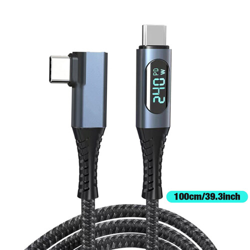 (Digital display) USB4 40Gb Data Cable Type-C Full Function 240W Fast Charging Cable 2