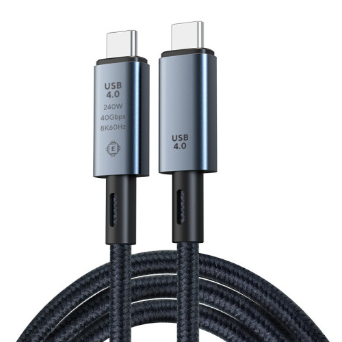 (Digital display) USB4 40Gb Data Cable Type-C Full Function 240W Fast Charging Cable 1