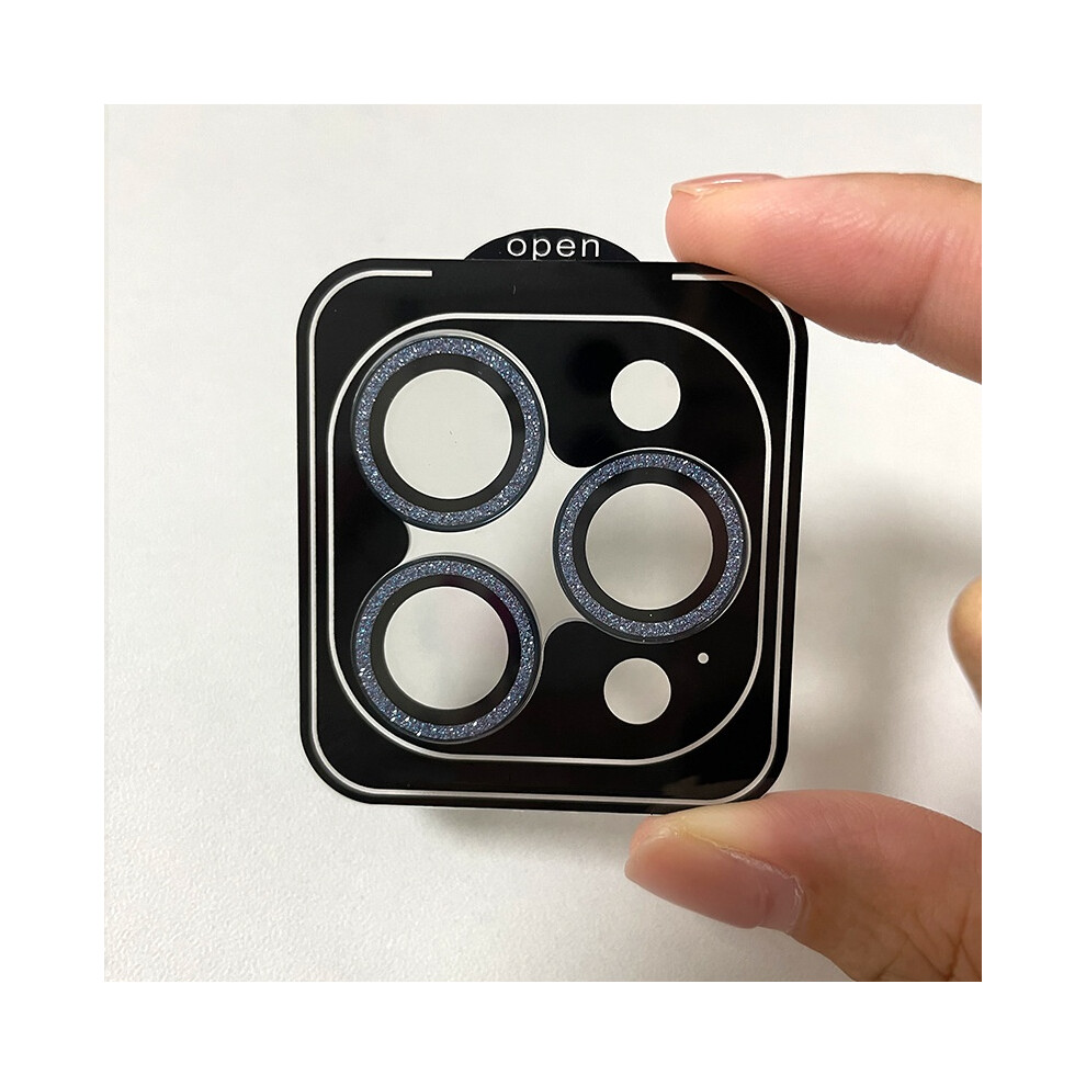 (Far Peak ) Glitter Hawk-Eye Locator Camera Lens Protection Film For Iphone 15Pro/15Pro Max Blue 320997564010