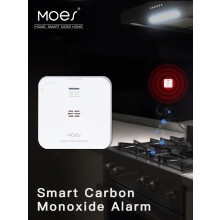 Zigbee Tuya Smart Life CO Gas Leak Carbon Monoxide Detector Self-test Function