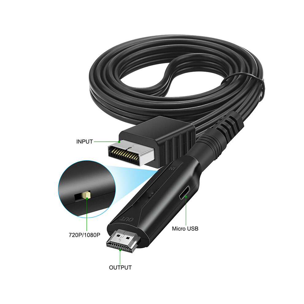 Ps2 To Hdmi Adapter Audio Video Converter Cable 1M For Sony Ps2/Ps1 To Hdmi 320997557623