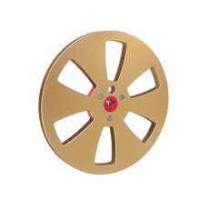 (Gold) Empty Tape Reel 1/4 7 Inch NAB Reel Universal Empty Take Up Reel to Reel Small Hub for Reel to Reel for TEAC/ReVox Studer