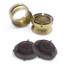 (Base + Gold Cup) 1 Pair Opener NAB Hub Adapters Plastic Lockable Bases for B67 Akai Teac G8M2