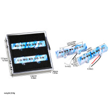 (5-string  Blue) Alnico 5 JB Bass Pickup 4/5-String Jazz Bass Pickups for Electric Bass Guitar