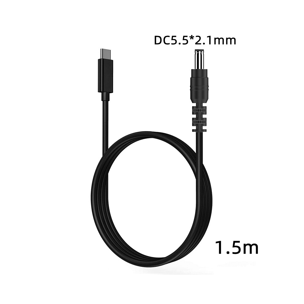(12V Dc5521) Type C Pd To 12V 5.5X2.1mm Power Supply Cable For Router Laptop Cctv Camera 320997566786