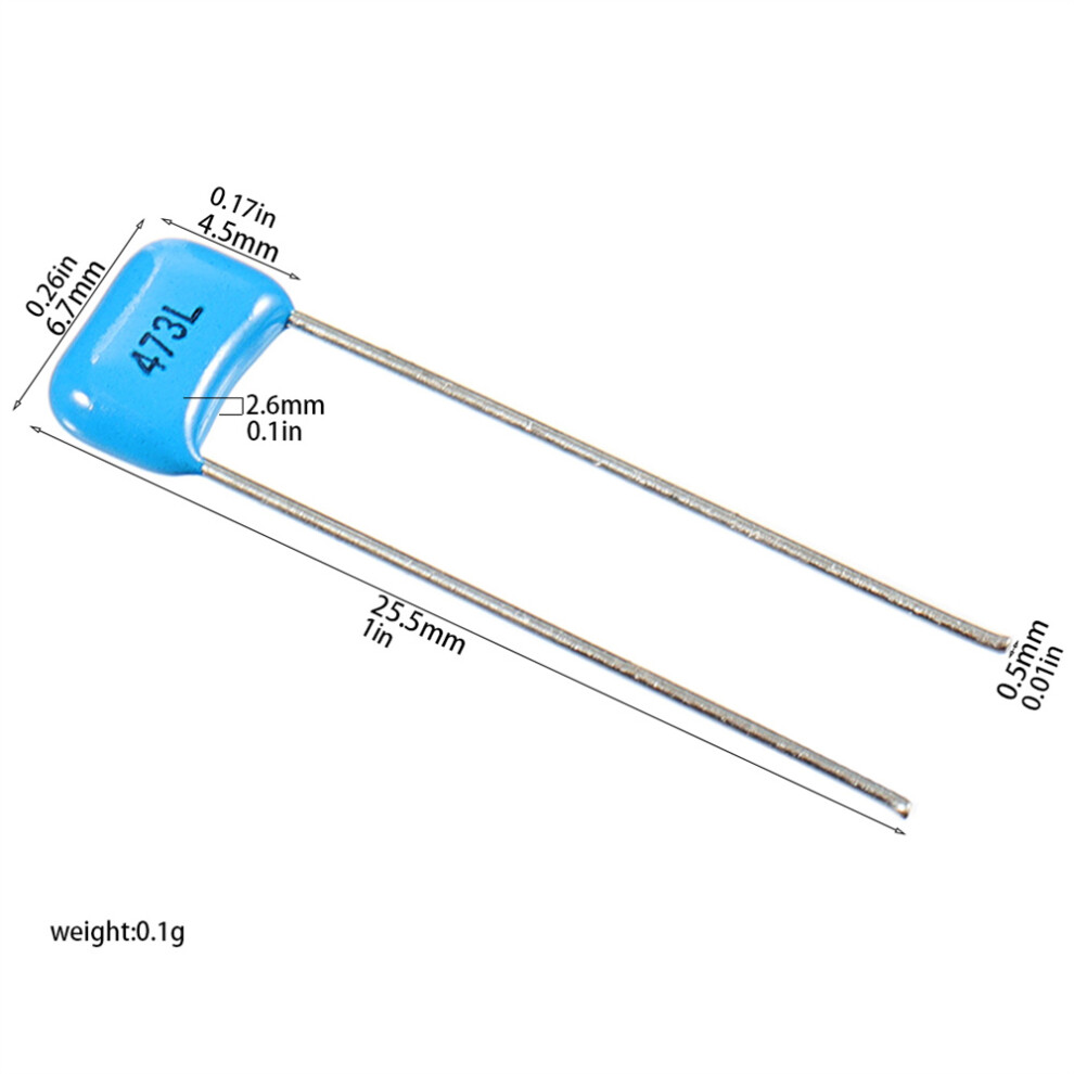 ((10pc)473L) 10pc 200-630V Drop Capacitors Guitar Tone Capacitorfor Electric Guitar & Bass