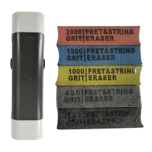 Guitar Fret Polishing Erasers Abraisive Rubber+Anti-rust Pen Cleaner Guitar String for Fret Wire