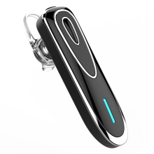 (Black) K1 Voice Control Earhook Wireless Bluetooth Stereo Earphone Handsfree Headphone